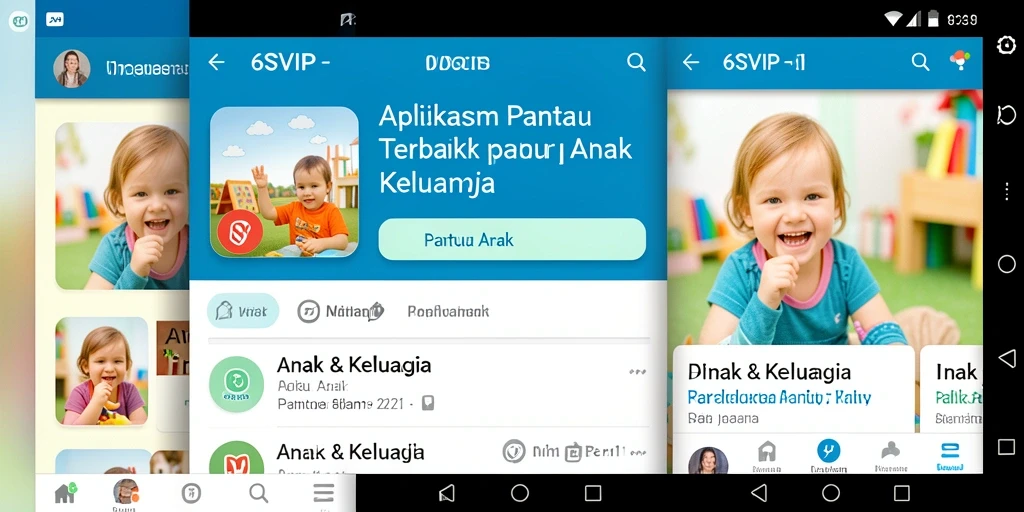 Tampilan antarmuka aplikasi 6SVIP untuk Pantau Anak yang informatif.