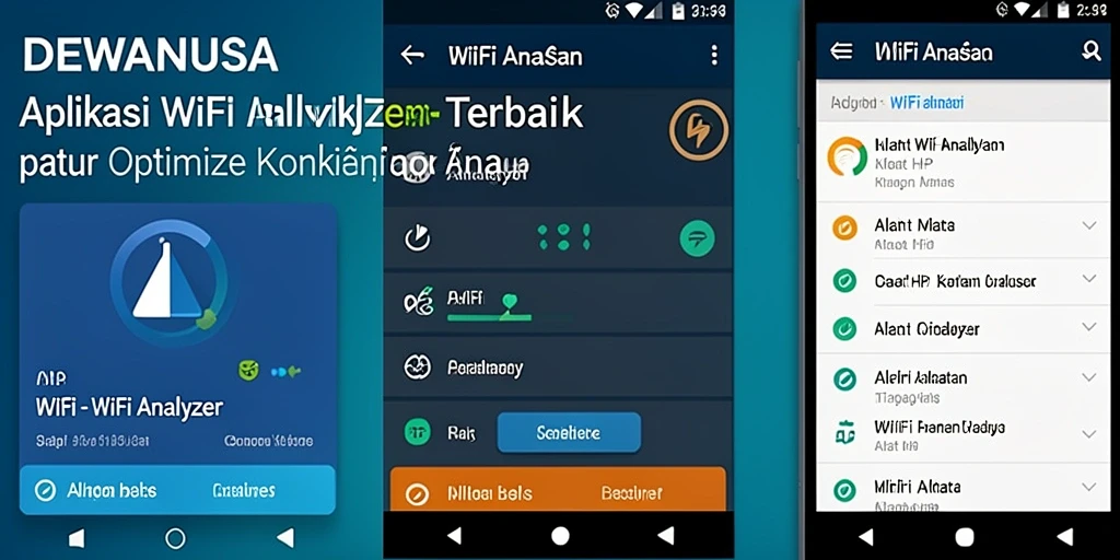 Screenshot antarmuka DEWANUSA yang menampilkan analisis jaringan WiFi.
