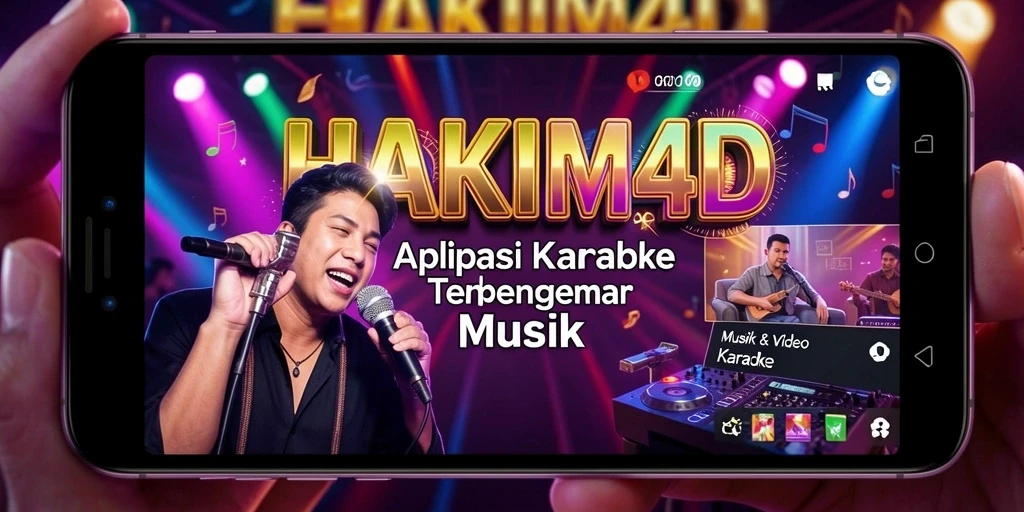 Tampilan antarmuka HAKIM4D untuk pengalaman Karaoke yang menyenangkan.