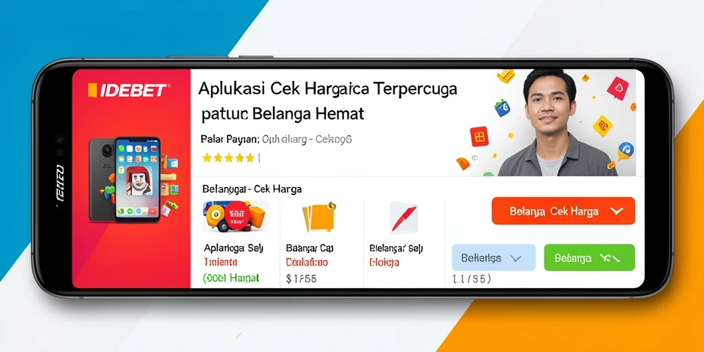 Tampilan antarmuka utama IDEBET dengan fitur Cek Harga yang intuitif.