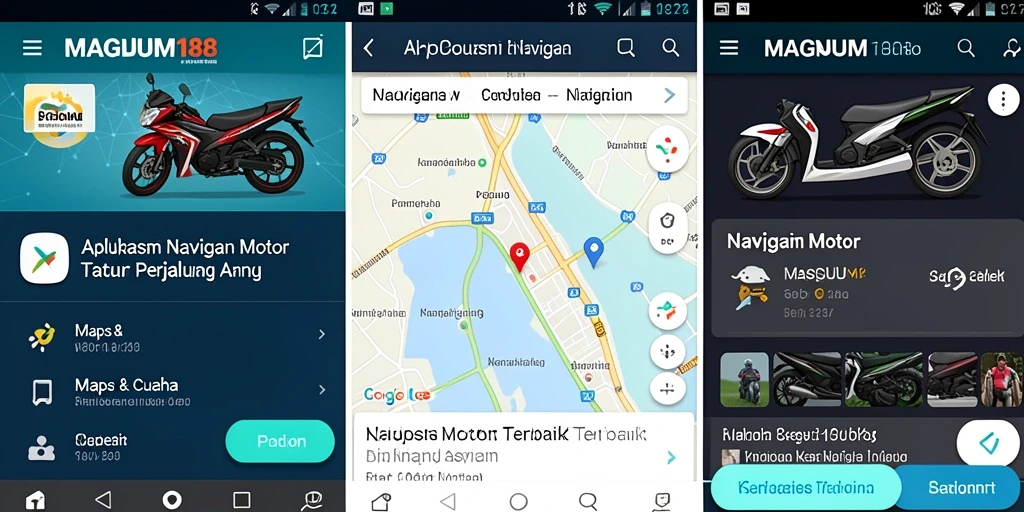 Antarmuka MAGNUM188 dengan peta navigasi motor yang jelas.
