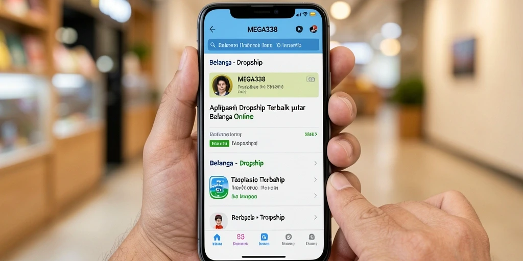 Tampilan antarmuka MEGA338 untuk fungsi dropship yang optimal.