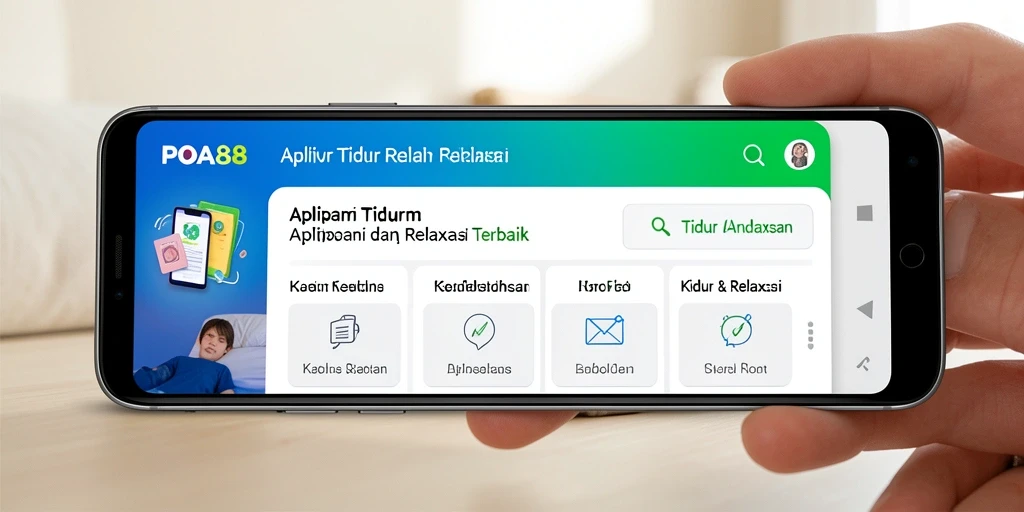 Antarmuka aplikasinya yang tenang dan menarik untuk relaksasi.