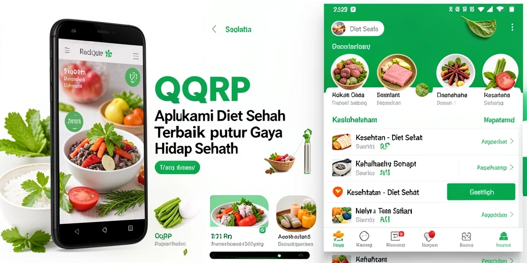 Tampilan antarmuka QQRP untuk diet sehat yang menarik dan user-friendly.