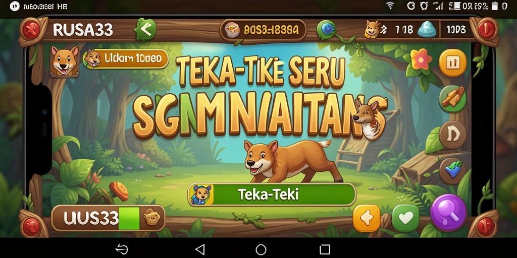Antarmuka menarik dengan berbagai tantangan Teka-Teki.