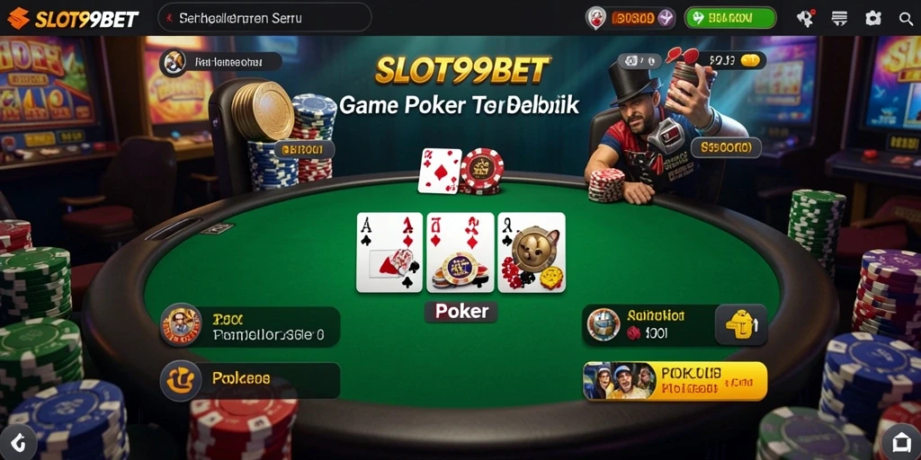 Antarmuka menarik dan fungsi permainan Poker yang seru.
